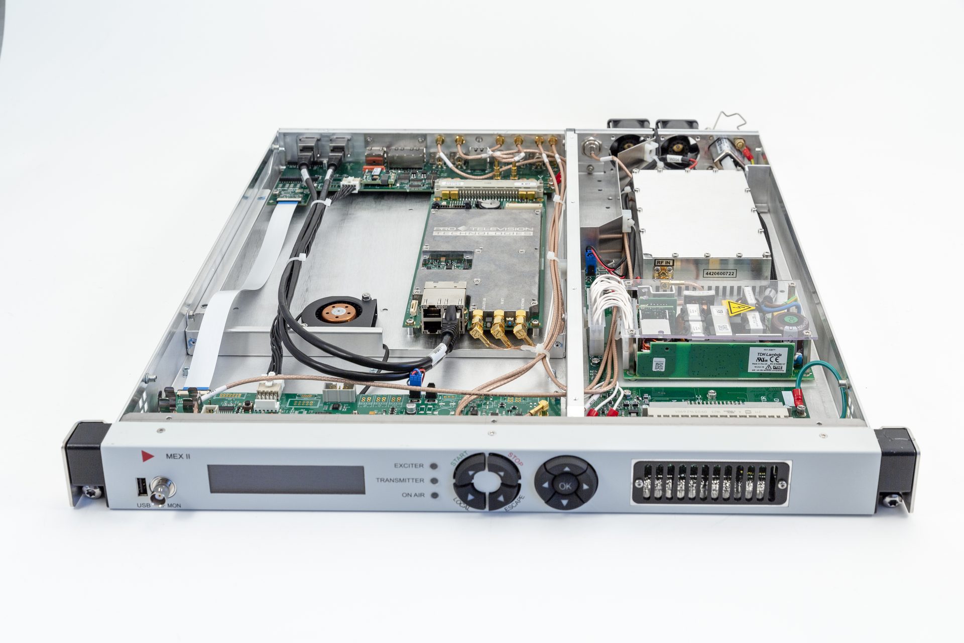 MEX II Exciter — unità aperta